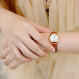 Casio General Brown Leather Strap Women Watch LTP-1094Q-7B8RDF-P