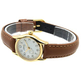 Casio General Brown Leather Strap Women Watch LTP-1094Q-7B8RDF-P