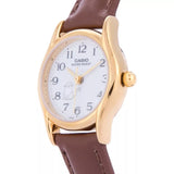 Casio General Brown Leather Strap Women Watch LTP-1094Q-7B8RDF-P