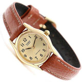 CASIO ANALOG LTP-1094Q-9BRDF-P BROWN LEATHER WOMEN WATCH