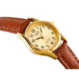 CASIO ANALOG LTP-1094Q-9BRDF BROWN LEATHER WOMEN WATCH