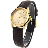 CASIO LTP-1183Q-9ADF-P LEATHER STRAP WOMEN WATCH