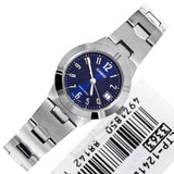 CASIO ANALOG LTP-1241D-2A2DF BLUE DIAL STAINLESS STEEL WOMEN WATCH