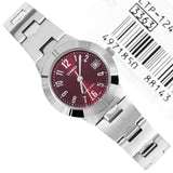 Casio General Red Dial With Silver Stainless Steel Strap Women Watch LTP-1241D-4A2DF-P
