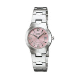 Casio Enticer Pink Dial Silver Stainless Steel Strap Women Watch LTP-1241D-4ADF-P