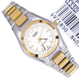 CASIO GENERAL LTP-1253SG-7ADF QUARTZ TWO TONE STAINLESS STEEL WOMEN'S WATCH