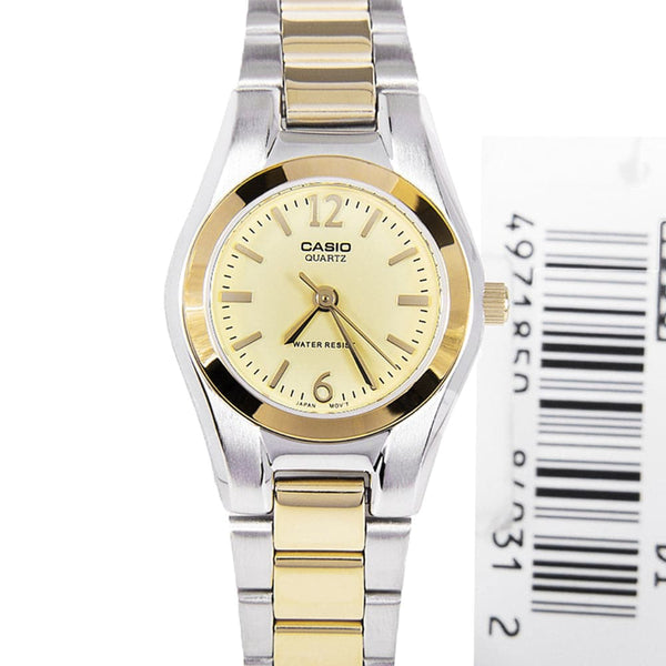 CASIO ANALOG LTP-1253SG-9ADF TWO-TONE STAINLESS STEEL WOMEN WATCH