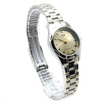 Casio General Two Tone Stainless Steel Women Watch LTP-1275SG-9ADF-P