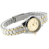 Casio General Two Tone Stainless Steel Women Watch LTP-1275SG-9ADF-P