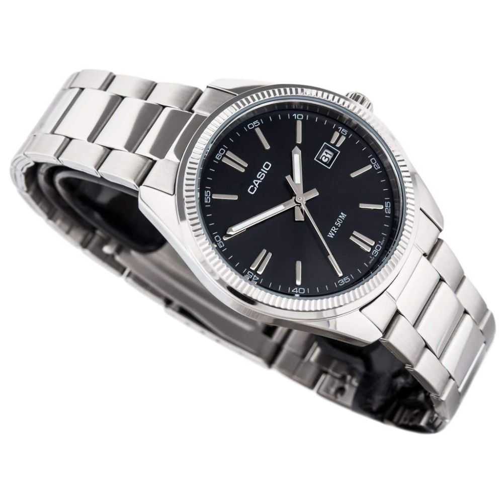 CASIO GENERAL LTP-1302D-1A1VDF QUARTZ SILVER STAINLESS STEEL WOMEN'S WATCH - H2 Hub Watches
