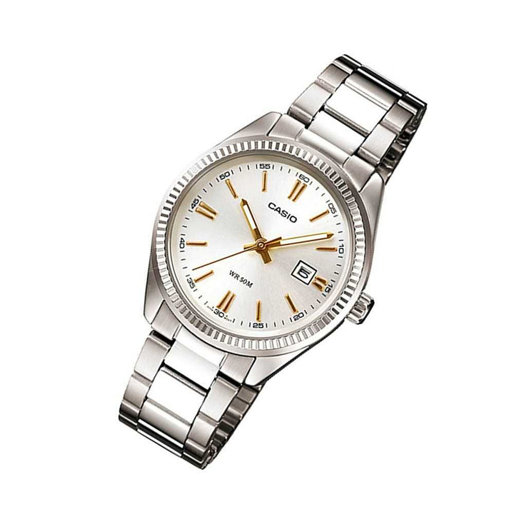 CASIO GENERAL LTP-1302D-7A2VDF SILVER STAINLESS STEEL WOMEN'S WATCH - H2 Hub Watches