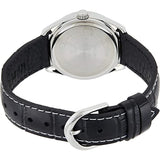 CASIO LTP-1302L-7BVDF-P BLACK LEATHER WOMEN WATCH