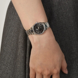 Casio General Black Dial With Silver Stainless Steel Strap Unisex Watch LTP-1303D-1AVDF-P