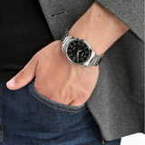 Casio General Black Dial With Silver Stainless Steel Strap Unisex Watch LTP-1303D-1AVDF-P