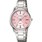 Casio General Enticer Silver Stainless Steel Strap Women Watch LTP-1303D-4AVDF-P