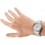 Casio General Silver Stainless Steel Women Watch LTP-1303D-7AVDF-P