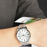 Casio General Silver Stainless Steel Women Watch LTP-1303D-7AVDF-P