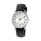 CASIO LTP-1303L-7BVDF-P BLACK LEATHER WOMEN WATCH