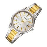 CASIO GENERAL LTP-1303SG-7AVDF-P TWO TONE STAINLESS STEEL WOMEN'S WATCH