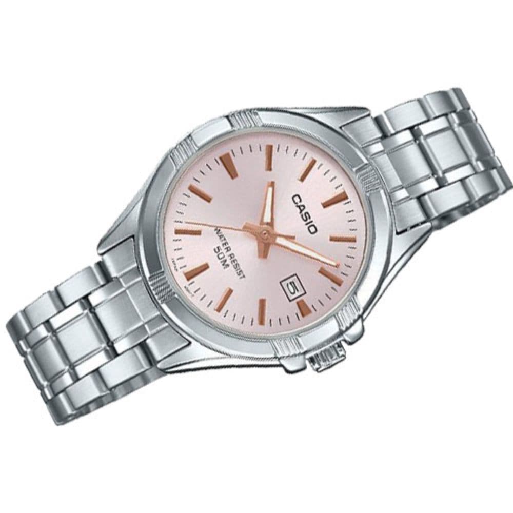 CASIO GENERAL LTP-1308D 4AVDF QUARTZ SILVER STAINLESS STEEL WOMEN'S WATCH - H2 Hub Watches