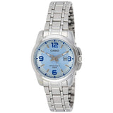 CASIO LTP-1314D-2AVDF-P STAINLESS STEEL LADIES WATCH