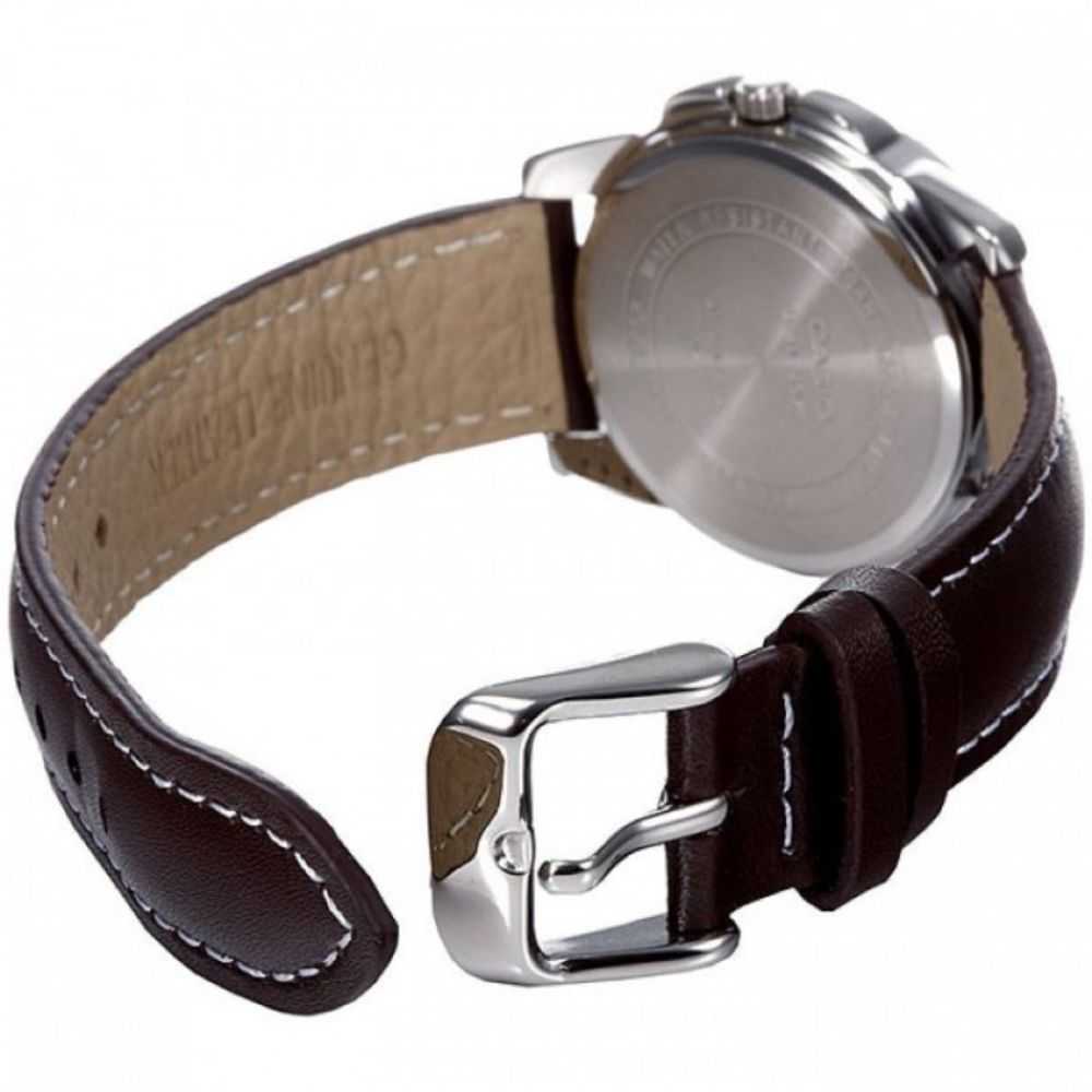 CASIO GENERAL LTP-1314L-7AVDF  QUARTZ SILVER STAINLESS STEEL BROWN LEATHER STRAP WOMEN'S WATCH - H2 Hub Watches