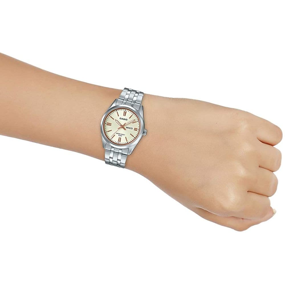 CASIO GENERAL LTP-1335D-9AVDF QUARTZ SILVER STAINLESS STEEL WOMEN'S WATCH - H2 Hub Watches