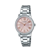 CASIO GENERAL LTP-E164D-4ADF ANALOG PINK DIAL WOMEN'S WATCH