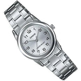 CASIO GENERAL LTP-V001D-7BUDF-P STAINLESS STEEL WOMEN WATCH