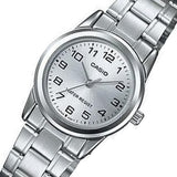 CASIO GENERAL LTP-V001D-7BUDF-P STAINLESS STEEL WOMEN WATCH
