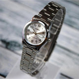 CASIO GENERAL LTP-V001D-7BUDF-P STAINLESS STEEL WOMEN WATCH