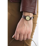 Casio General Gold Dial Brown Leather Strap Unisex Watch LTP-V001GL-9BUDF-P