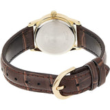 Casio General Gold Dial Brown Leather Strap Unisex Watch LTP-V001GL-9BUDF-P