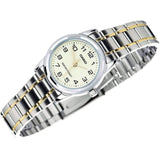 CASIO GENERAL LTP-V001SG-9BUDF-P QUARTZ TWO TONE STAINLESS STEEL WOMEN'S WATCH