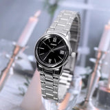 CASIO GENERAL LTP-V002D-1B3UDF-P STAINLESS STEEL WOMEN WATCH