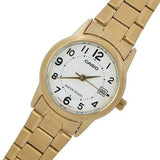 CASIO GENERAL LTP-V002G-7BUDF-P QUARTZ GOLD STAINLESS STEEL WOMEN'S WATCH
