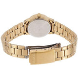 CASIO ANALOG LTP-V002G-9AUDF-P GOLD STAINLESS STEEL WOMEN WATCH