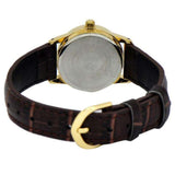 CASIO ANALOG LTP-V002GL-9BUDF BROWN LEATHER WOMEN WATCH