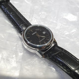 CASIO LTP-V002L-1AUDF-P BLACK LEATHER WOMEN WATCH