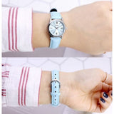 CASIO GENERAL LTP-V002L-2B3UDF LIGHT BLUE LEATHER WOMEN'S WATCH