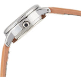 Casio General Silver Dial Brown Leather Strap Women Watch LTP-V002L-7B3UDF-P