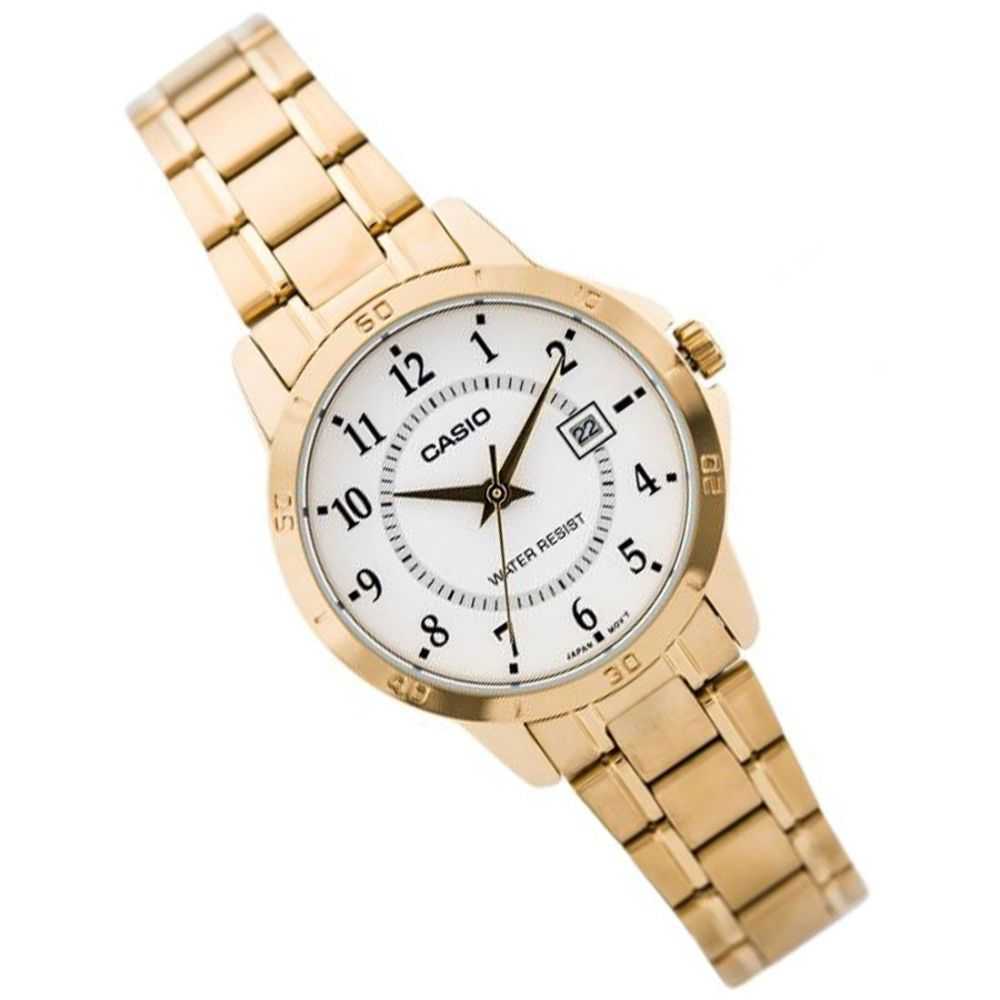 CASIO GENERAL LTP-V004G-7BUDF QUARTZ GOLD STAINLESS STEEL WOMEN'S WATCH - H2 Hub Watches