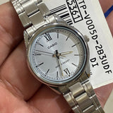 Casio General Silver Stainless Steel Strap Unisex Watch LTP-V005D-2B3UDF-P