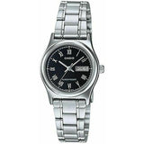 CASIO GENERAL LTP-V006D-1BUDF-P QUARTZ SILVER STAINLESS STEEL WOMEN'S WATCH