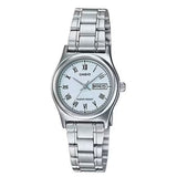 Casio General Silver Stainless Steel Strap Unisex Watch LTP-V006D-2BUDF-P