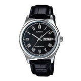 CASIO GENERAL LTP-V006L-1BUDF-P BLACK LEATHER WOMEN WATCH