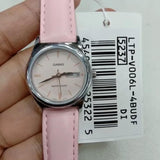 Casio General Pink Dial And Leather Strap Unisex Watch LTP-V006L-4BUDF-P