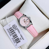 Casio General Pink Dial And Leather Strap Unisex Watch LTP-V006L-4BUDF-P