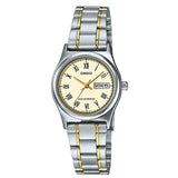 CASIO ANALOG LTP-V006SG-9BUDF-P STAINLESS STEEL WOMEN WATCH