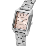 CASIO ENTICER LTP-V007D-4EUDF-P SILVER STAINLESS WOMEN WATCH